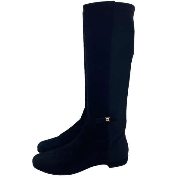 kate spade Shoes - Kate Spade Boots Olivia Black Suede Riding Tall Designer Womens Italy Size 5